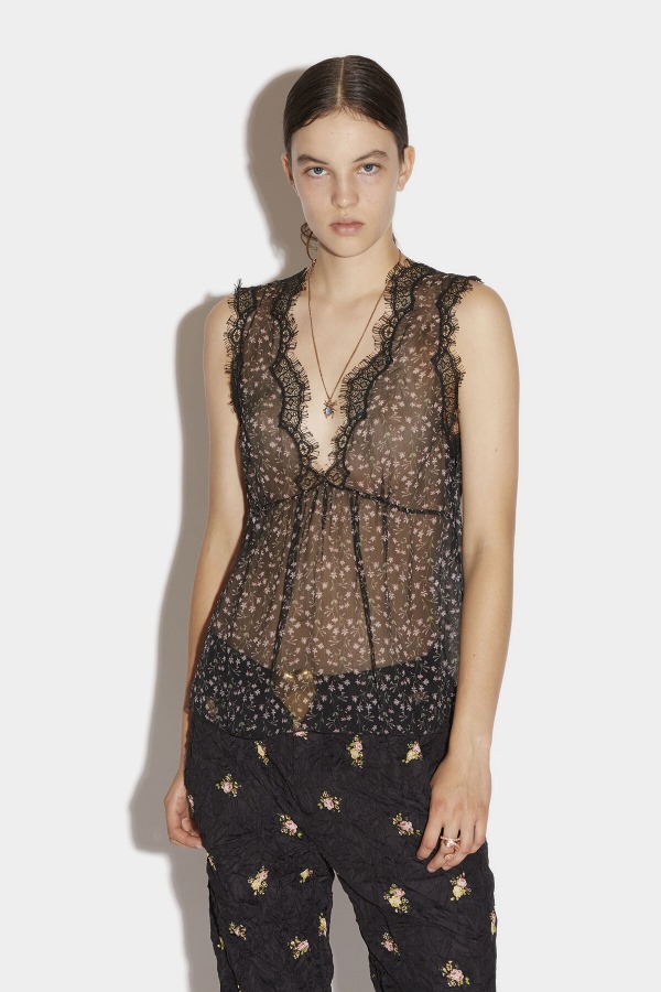 Lace Sleeveless Top