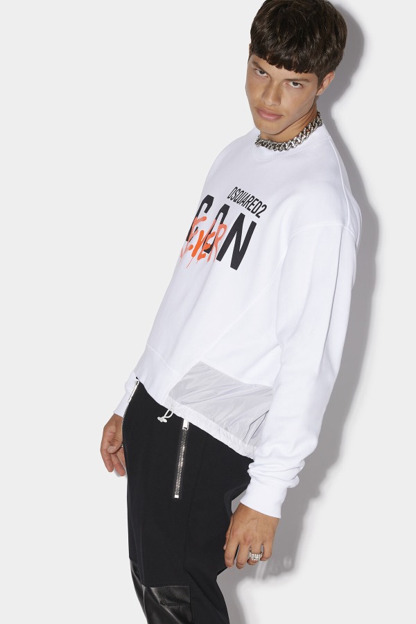Icon Forever Sweatshirt D2 WHITE/BLACK