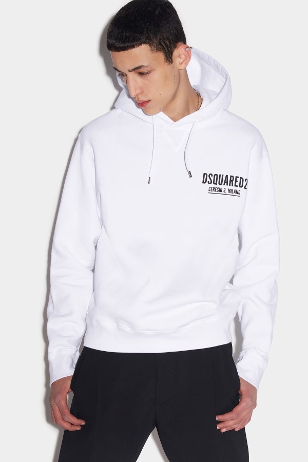 Ceresio 9 Cool Hoodie WHITE/BLACK