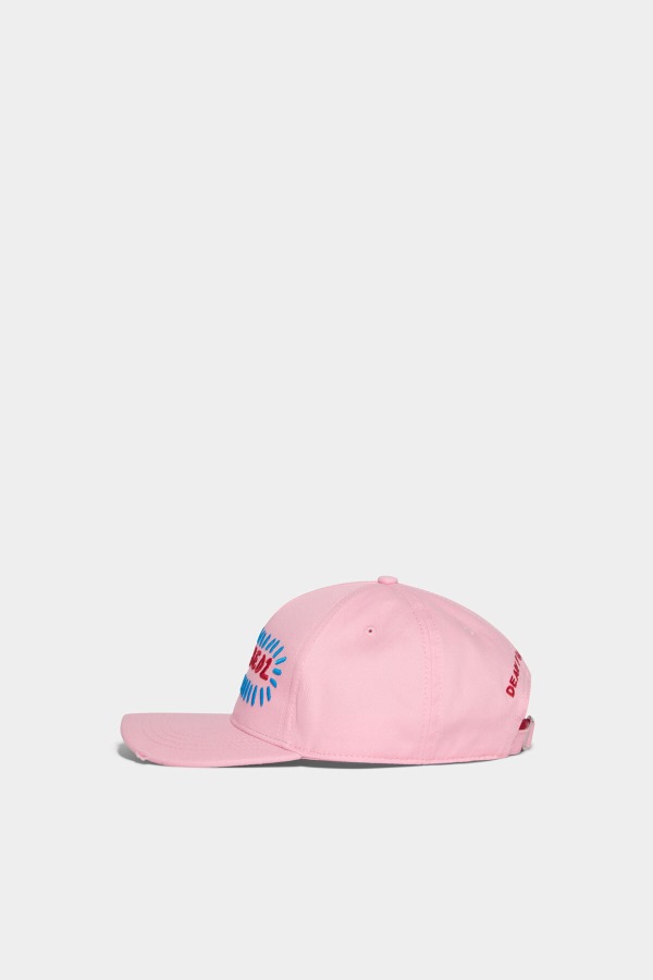 Cartoon Baseball Cap WHITE/LIGHT PINK