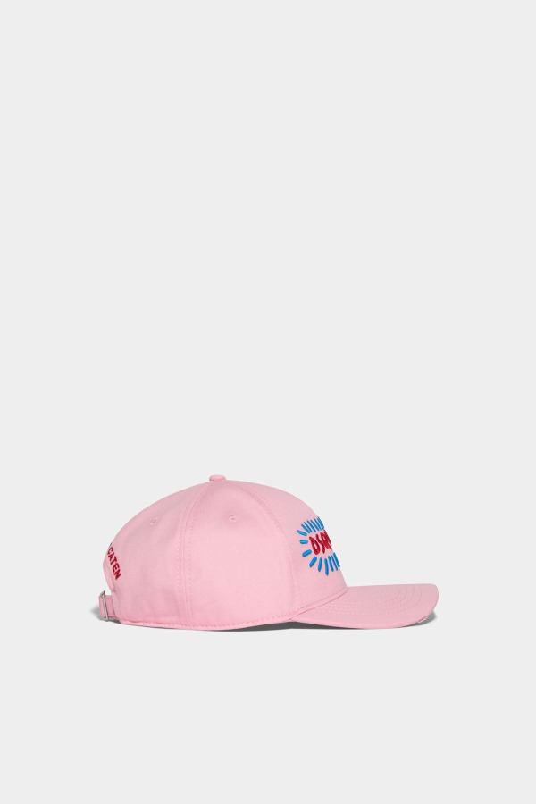 Cartoon Baseball Cap WHITE/LIGHT PINK
