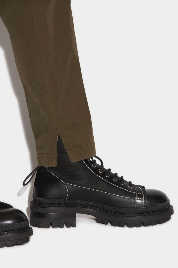 Super Light New Dan Trousers WHITE/DARK MILITARY GREEN