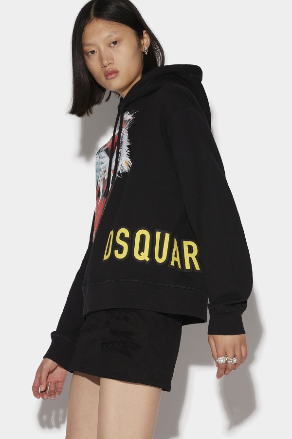 D2-Tiger Cool Hoodie BLACK