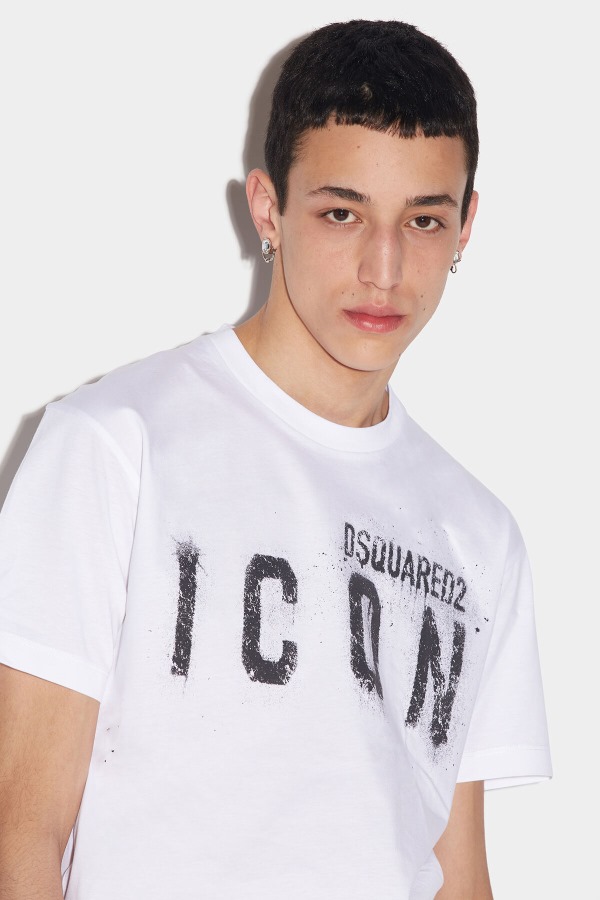 WHITE Icon Spray Cool T-Shirt