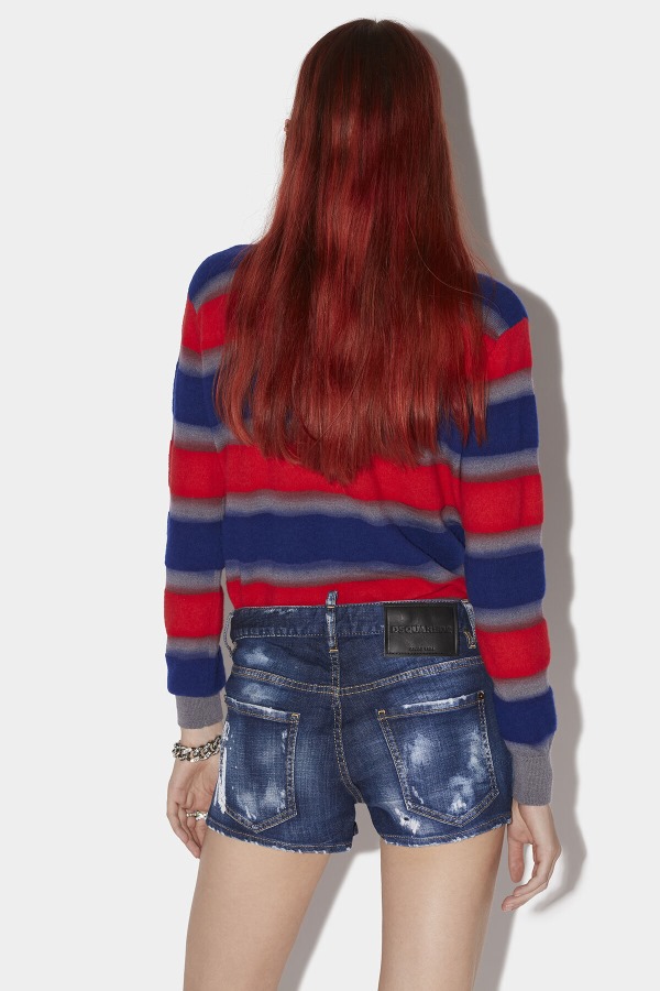 Icon Spray Denim Shorts