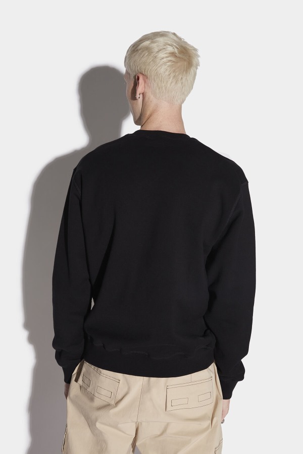 Spray Logo Cool Sweater WHITE