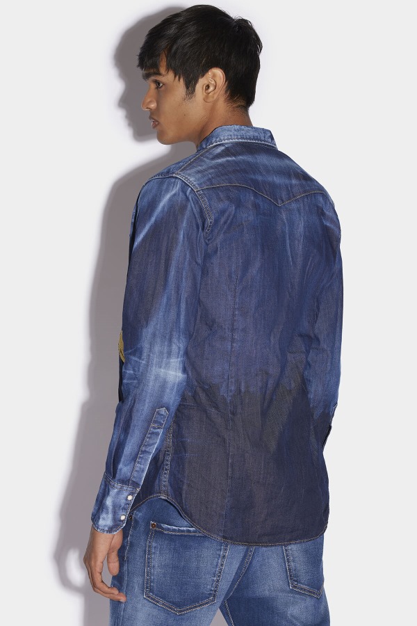 Smiley Cotton Western Shirt