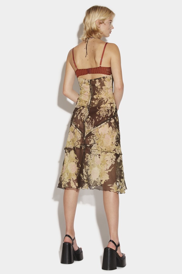 Gathered Midi Dress