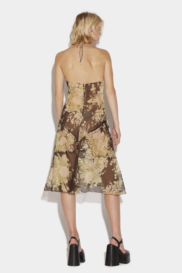 Gathered Midi Dress