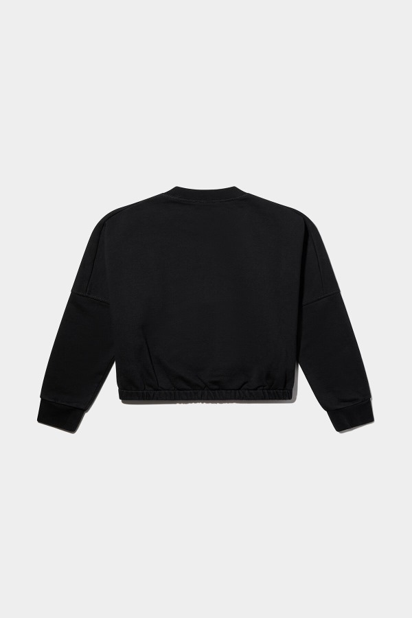 BLACK D2Kids Crop Sweater
