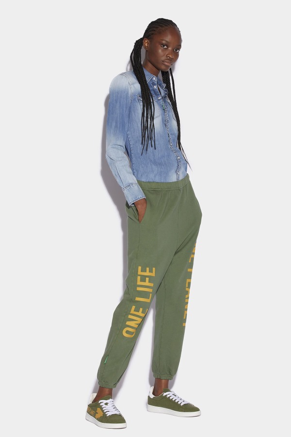 One Life Organic Cotton Joggers GREEN