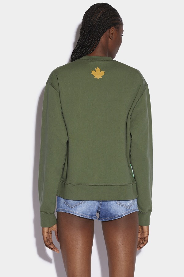 One Life Organic Cotton Cool Sweatshirt GREEN