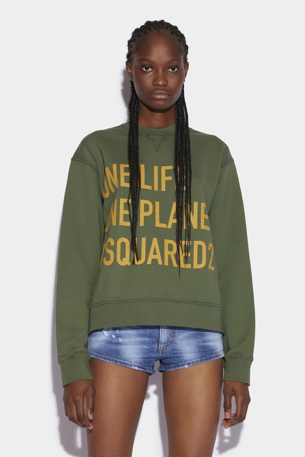 One Life Organic Cotton Cool Sweatshirt GREEN