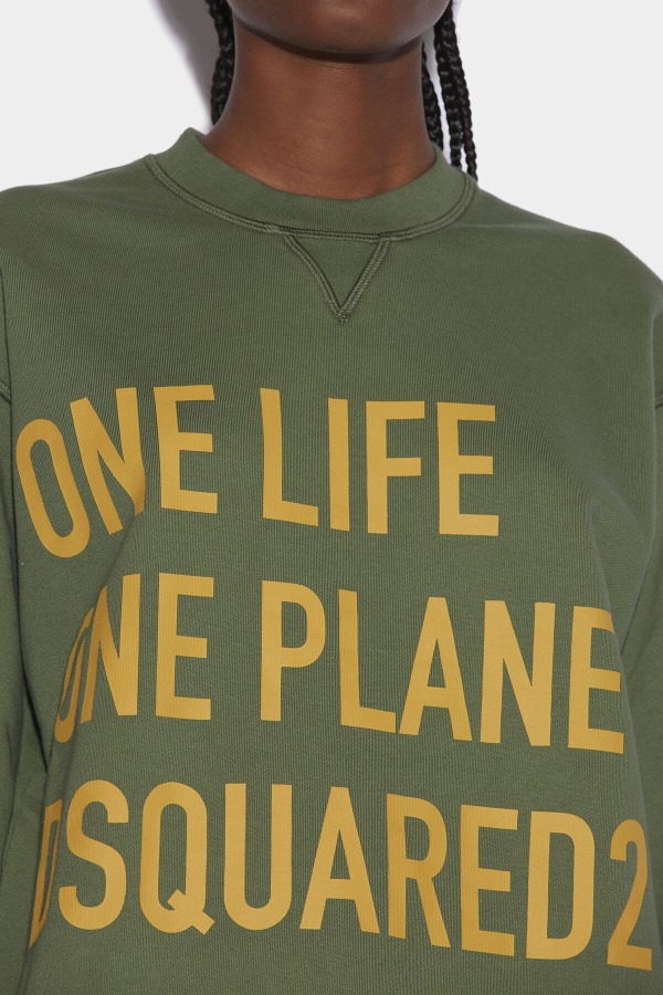 One Life Organic Cotton Cool Sweatshirt GREEN