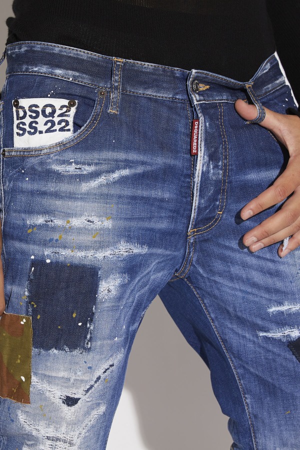 Medium Camo Patch Wash Sailor Jeans