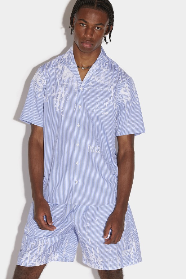 Bowling Shirt D2 BLUE