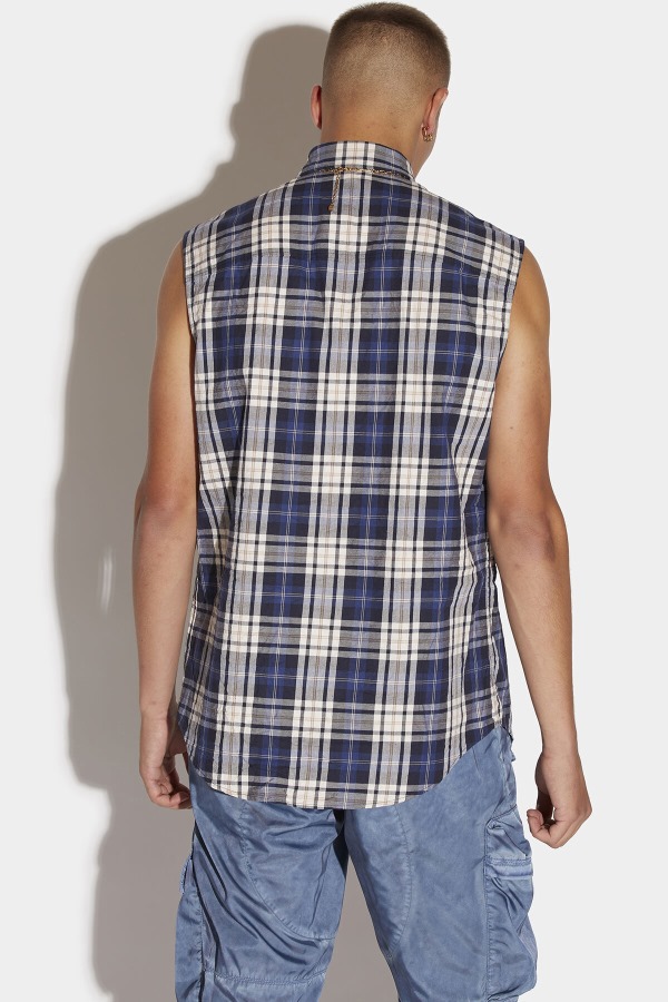 Dropped Sleevless Shirt