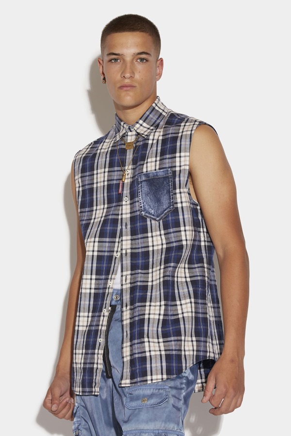 Dropped Sleevless Shirt