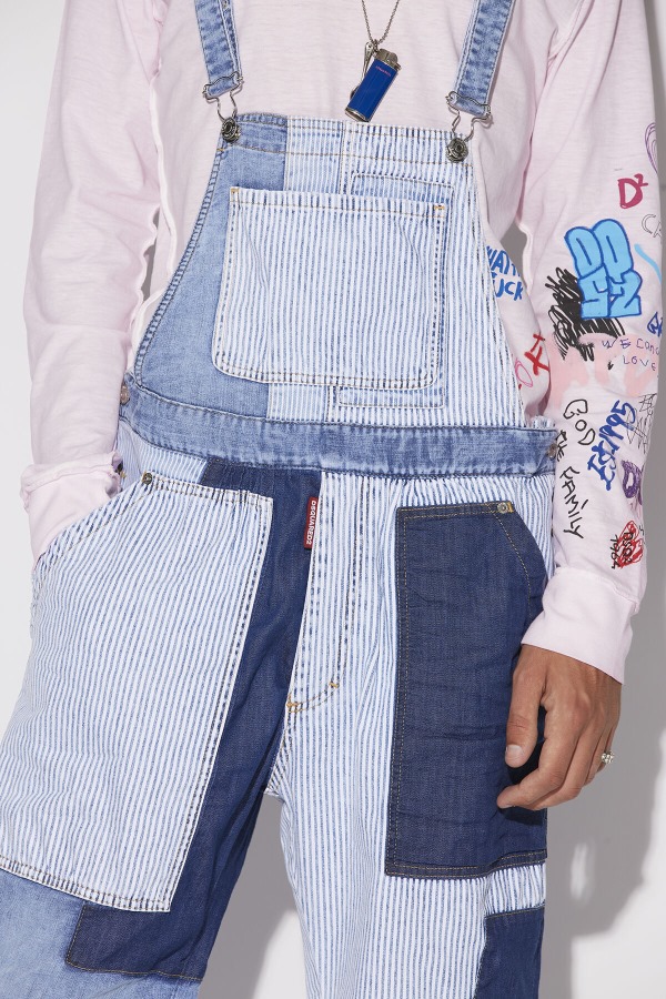 Patchwork Dungarees