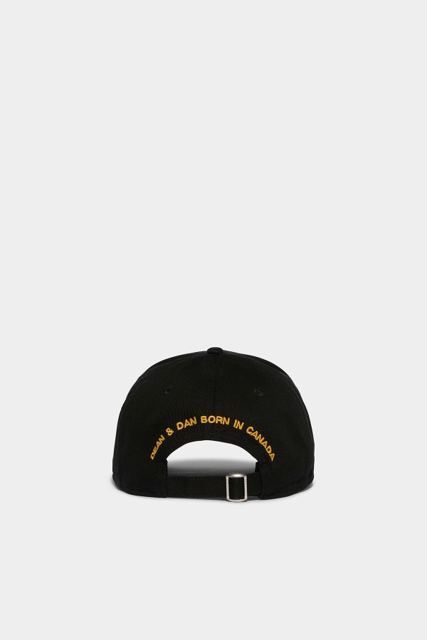 Canadian Flag Baseball Cap BLACK D2