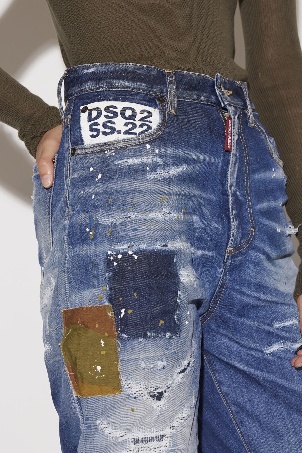 Medium Camo Patch Wash Sasoon Jeans