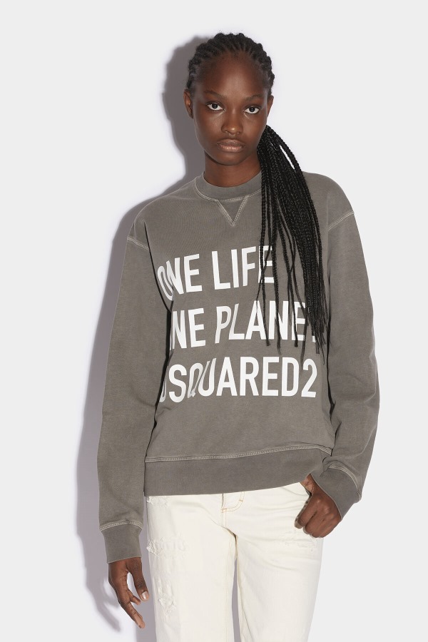 One Life Organic Cotton Cool Sweatshirt D2 GREY