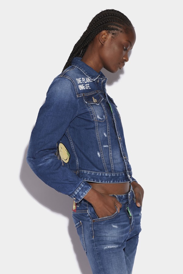 Smiley Partially Organic Cotton Boyfriend Jacket