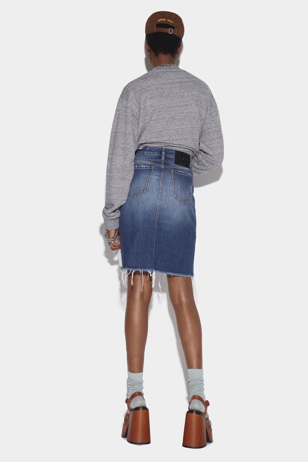 Fringed Midi Skirt
