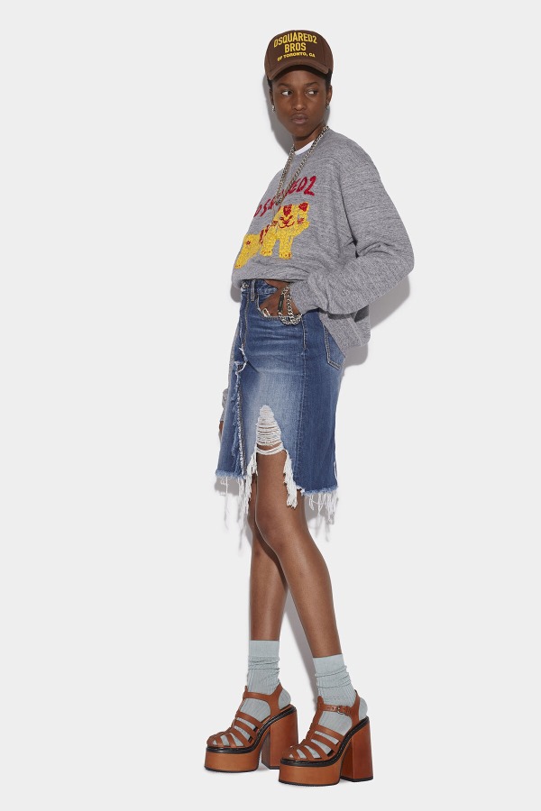 Fringed Midi Skirt