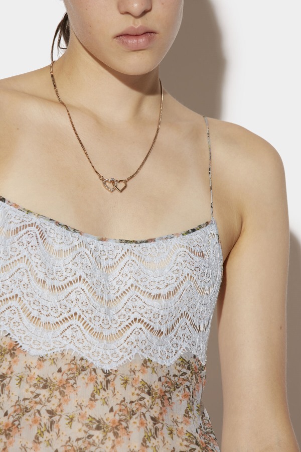 Lace Cami Dress BLACK