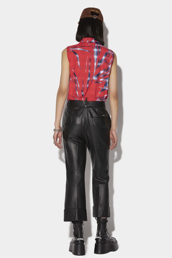 ORANGE One Pleat Bell Bottom Trousers