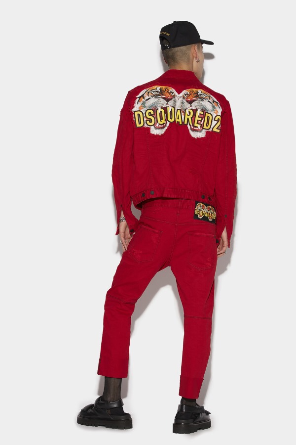 RED D2 Tiger Sailor Jeans