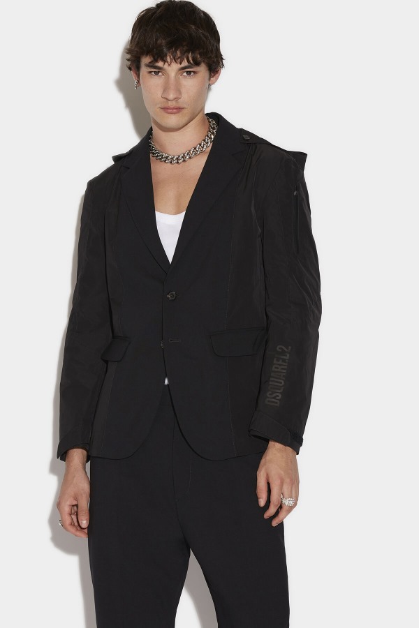 Tech Tag Hooded Blazer
