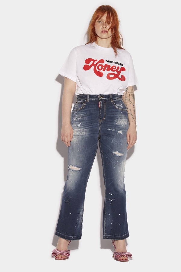 Honey Dark Wash High Waisted Bell Bottom Jeans