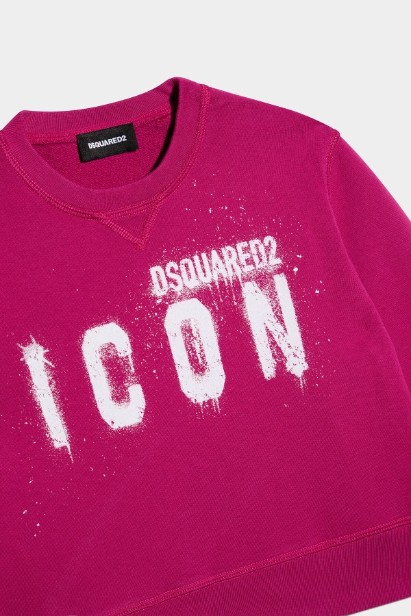 FUCHSIA D2Kids Icon Spray Sweatshirt