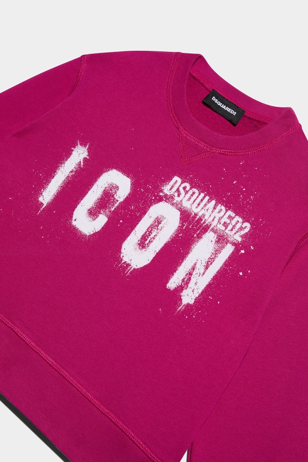 FUCHSIA D2Kids Icon Spray Sweatshirt