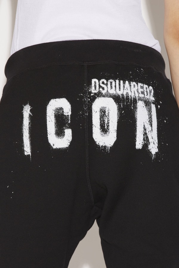 WHITE Icon Spray Sweatpants