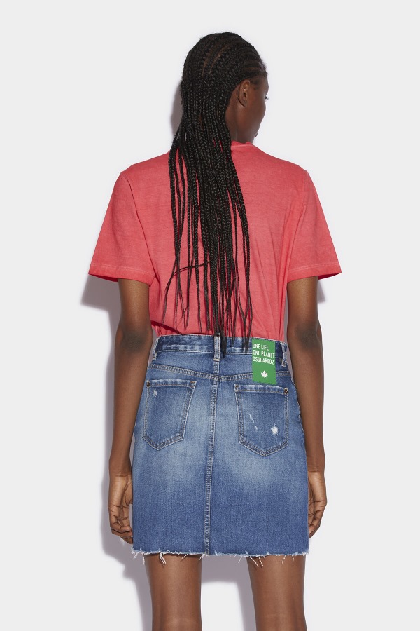 Green Tab Partially Organic Cotton Mini Skirt