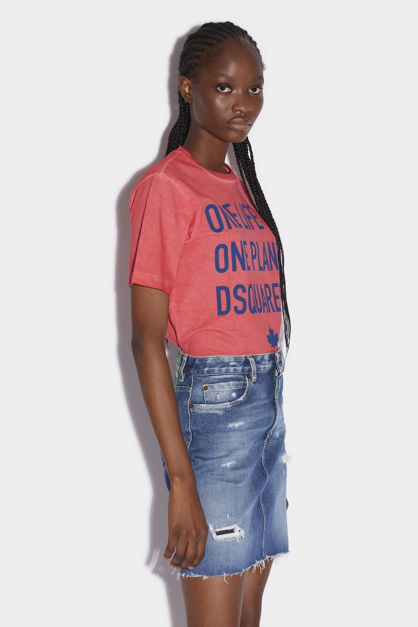 Green Tab Partially Organic Cotton Mini Skirt