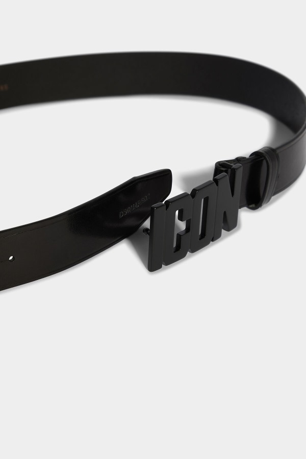 BLACK Be Icon Plaque Belt