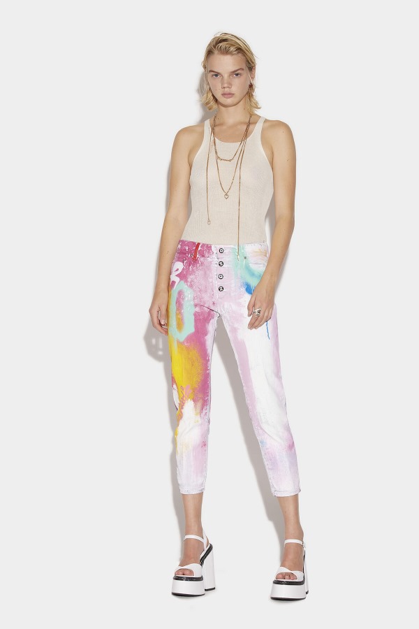 L.A. Customized Skinny Dan Cropped Jeans