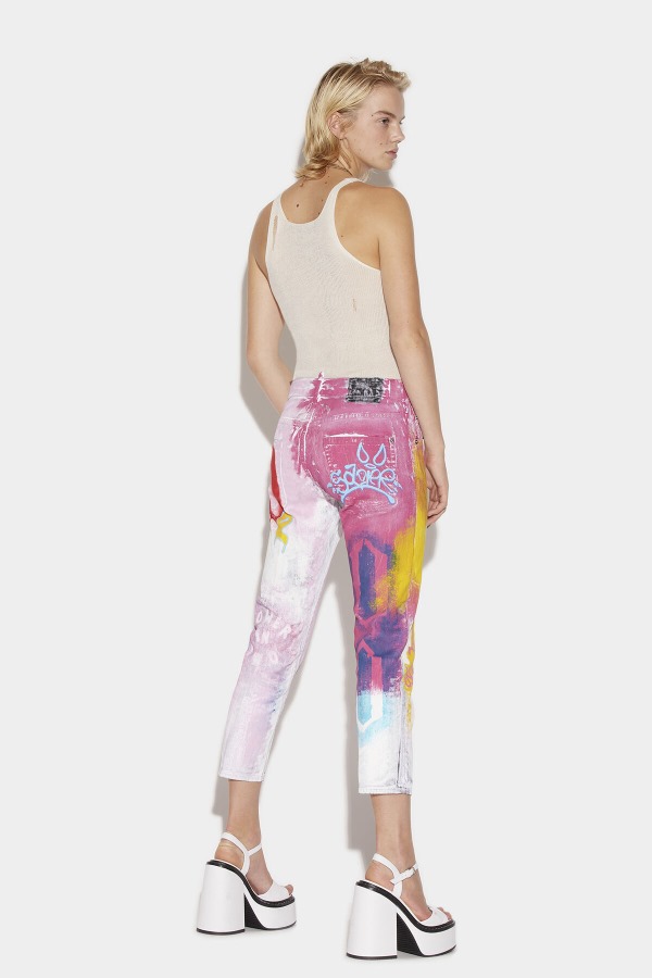 L.A. Customized Skinny Dan Cropped Jeans