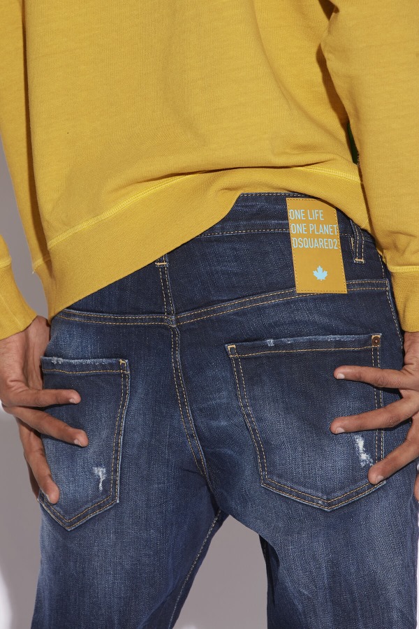 Brown Tab Partially Organic Cotton Skater Jeans D2 BLUE