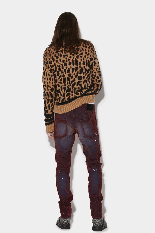 Velvet Wash Cool Guy Jeans SALMON/BORDEAUX