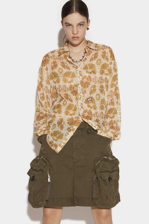 Long Sleeve Fitted Shirt GREEN