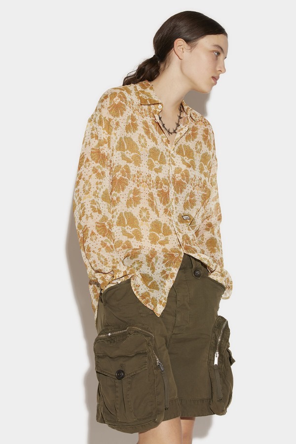 Long Sleeve Fitted Shirt GREEN