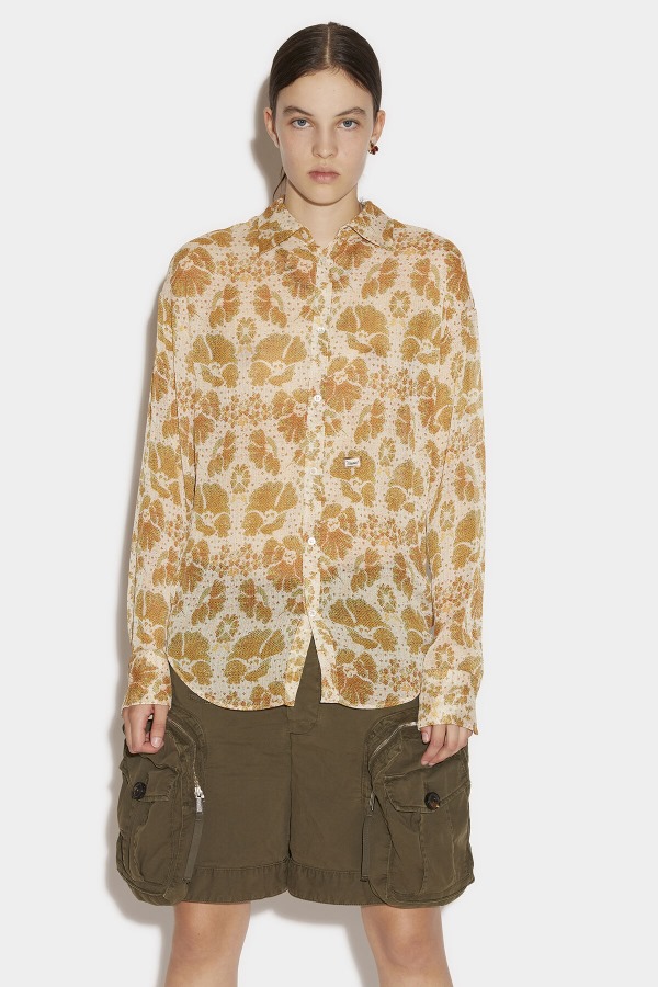 Long Sleeve Fitted Shirt GREEN