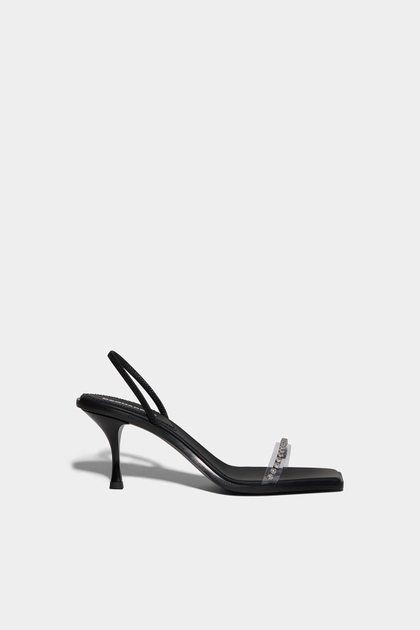 WHITE Cassandra Heeled Sandals D2
