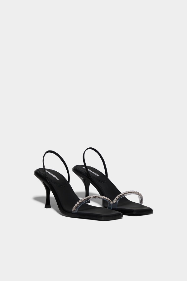 WHITE Cassandra Heeled Sandals D2