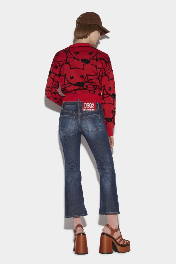 Dark Clean Wash Bell Bottom Jeans